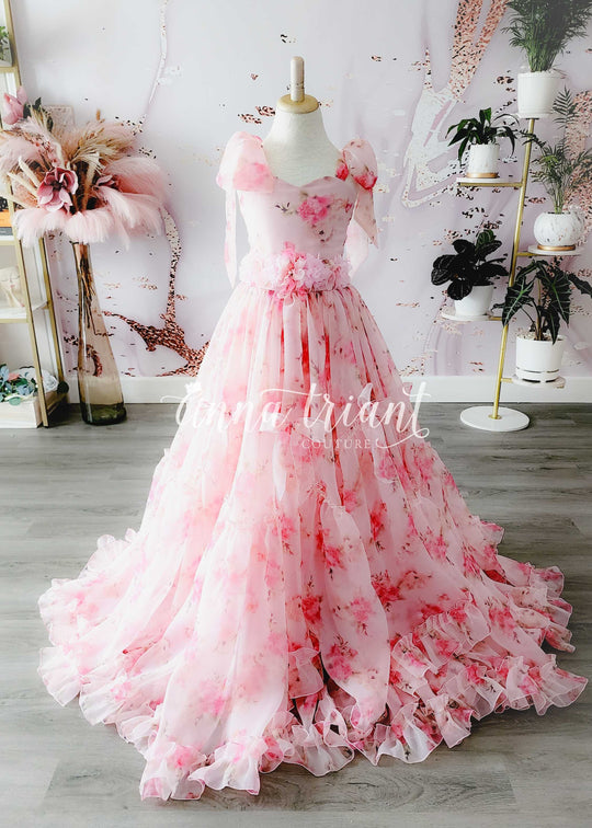 Floral Novella Gown