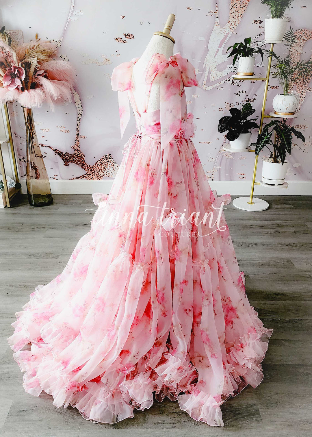 Floral Novella Gown