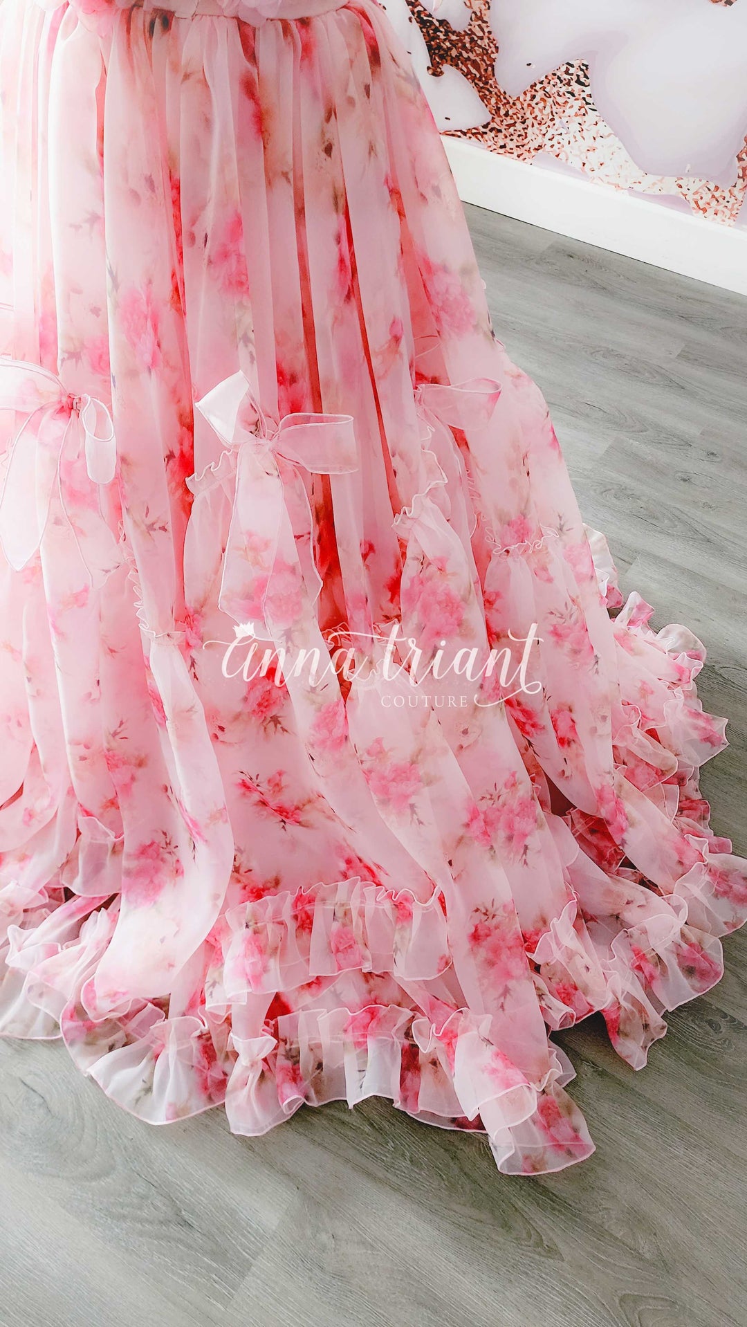 Floral Novella Gown