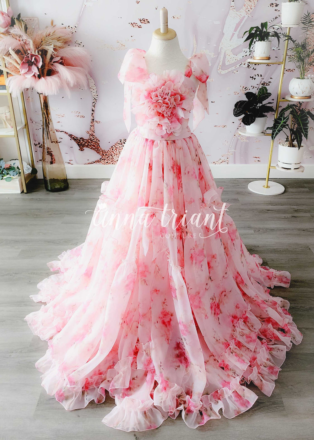 Floral Novella Gown