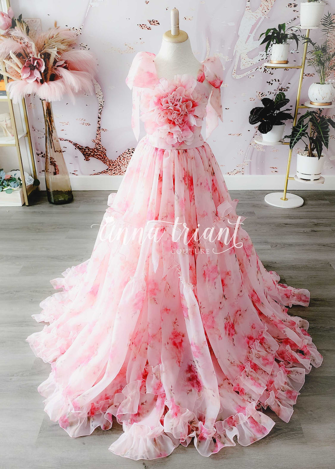 Floral Novella Gown