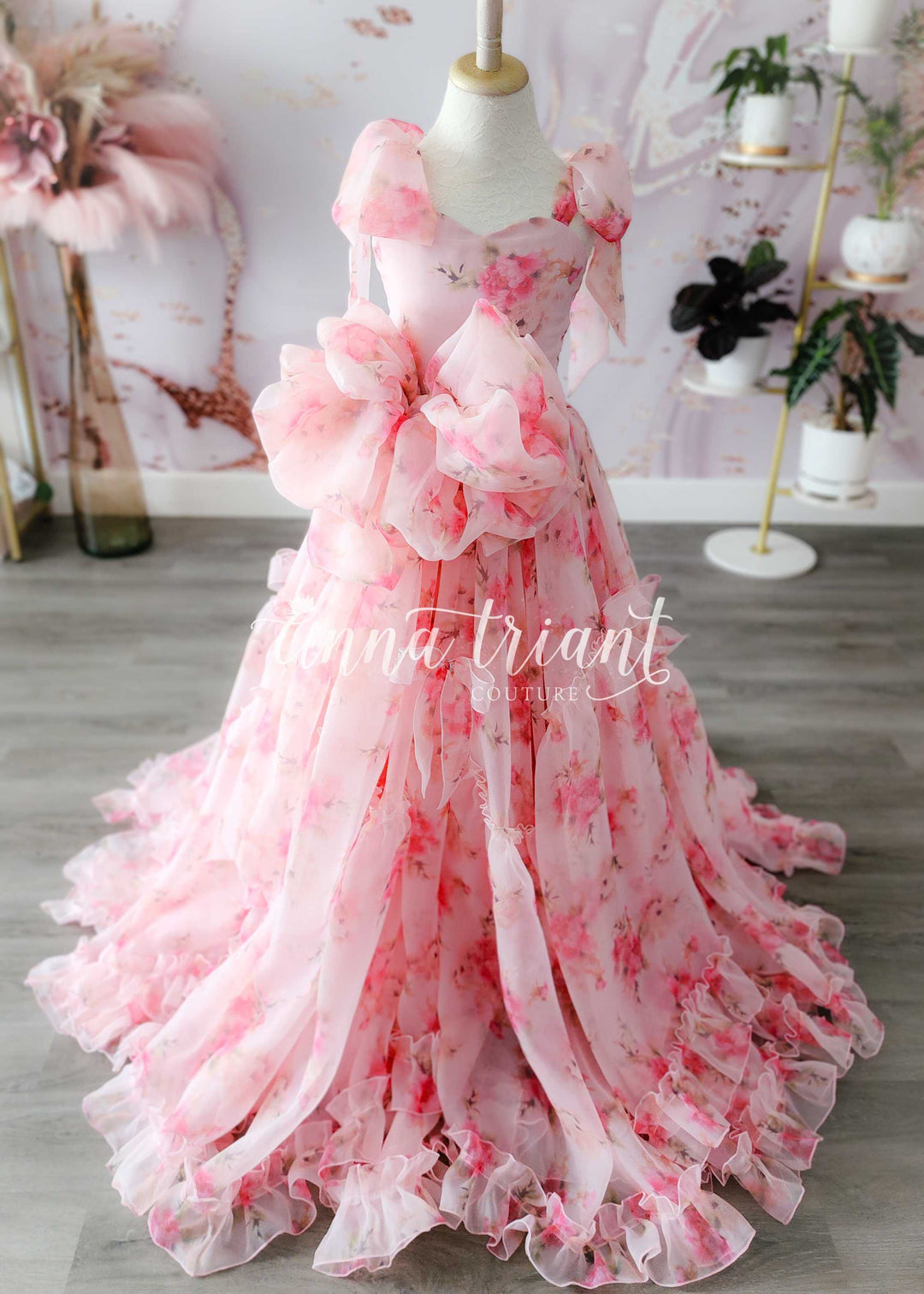 Floral Novella Gown