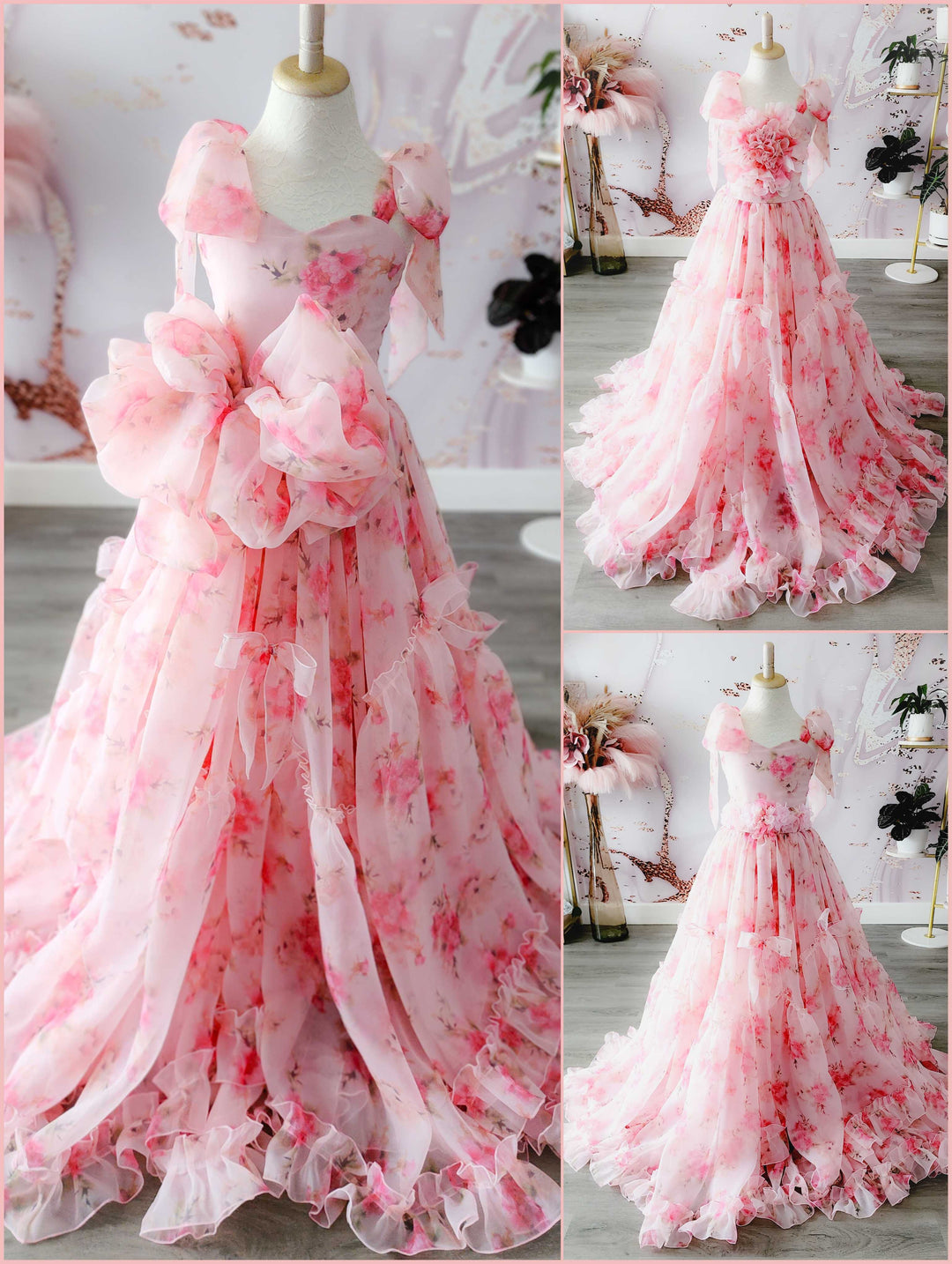Floral Novella Gown