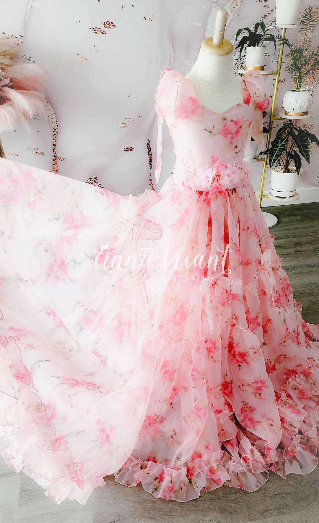 Floral Novella Gown