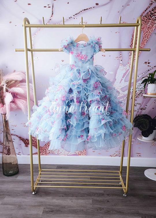 Porcelain Doll Gown in Blue