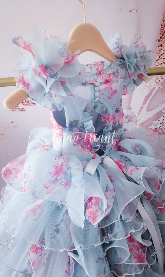 Porcelain Doll Gown in Blue