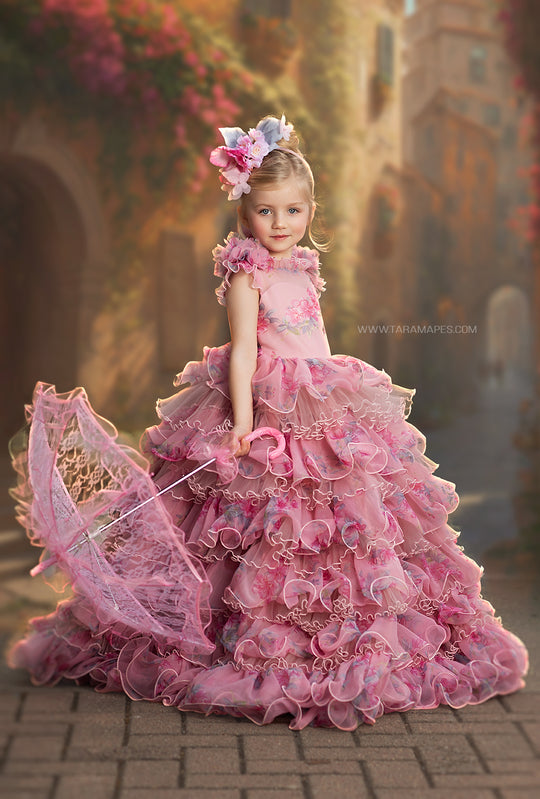 Porcelain Doll Gown in Pink