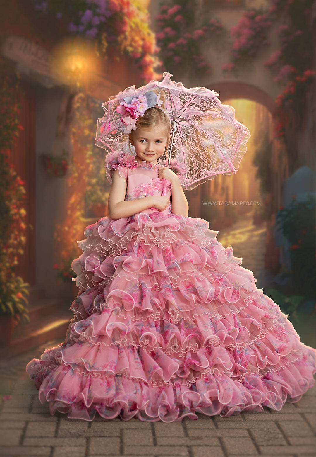 Porcelain Doll Gown in Pink