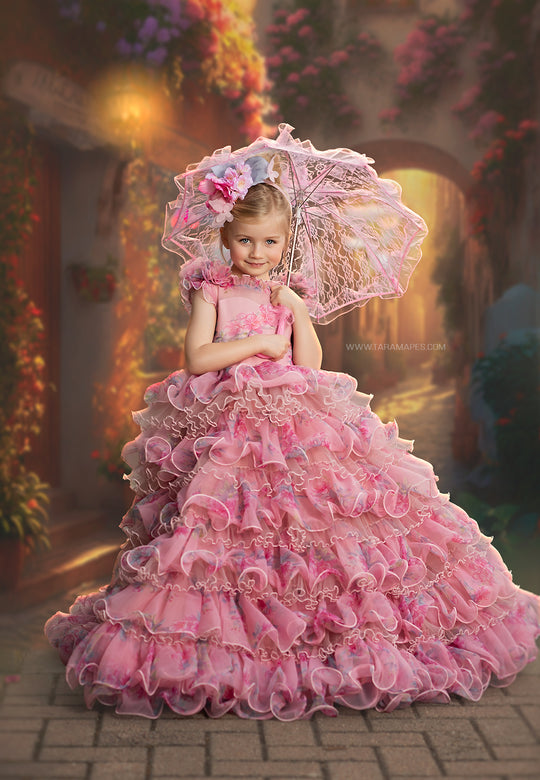 Porcelain Doll Gown in Pink