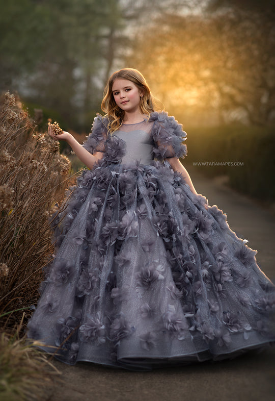 Blooming Monochrome Gown