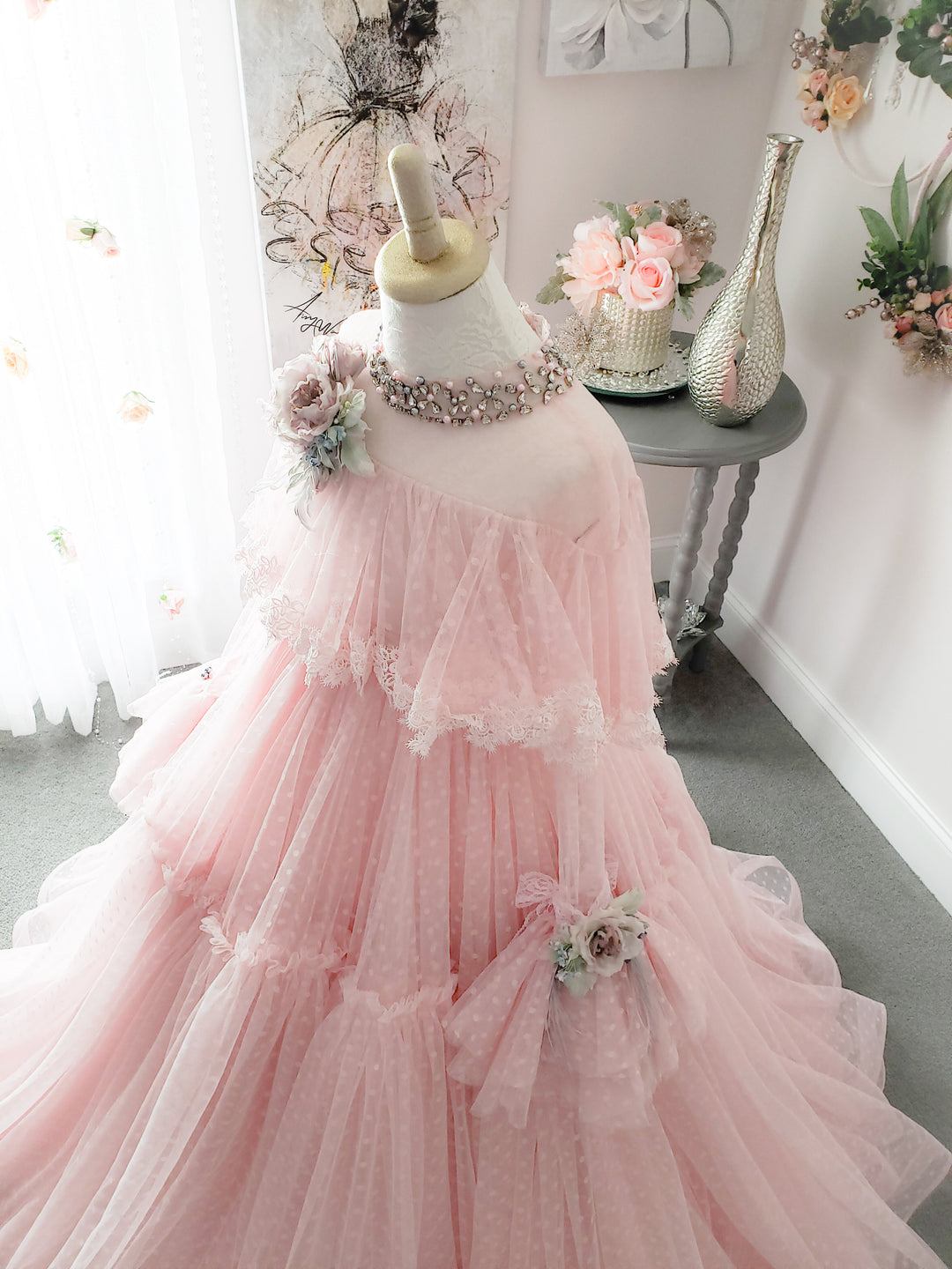 Dahlia Adult Gown in Pink