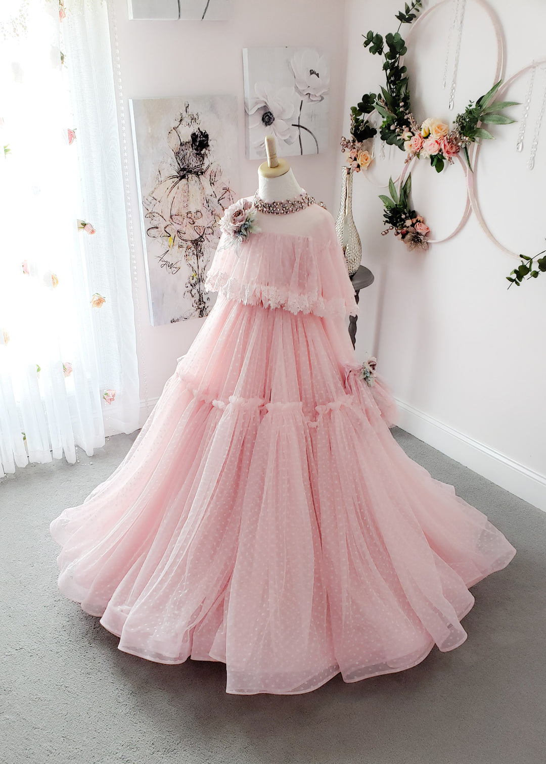 Dahlia Adult Gown in Pink