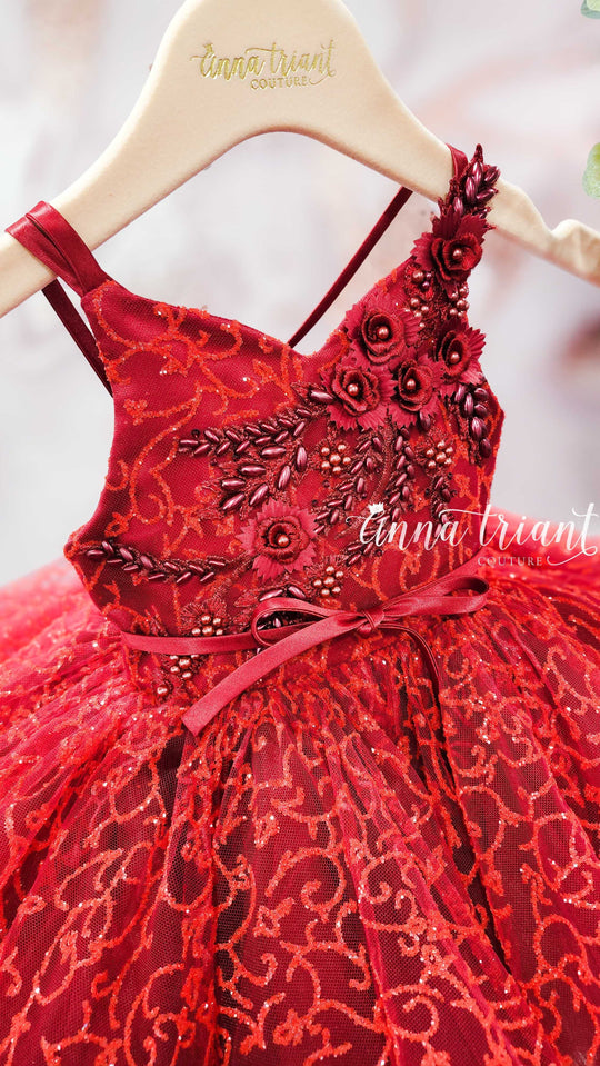 Forest Nymph Dress in Red
