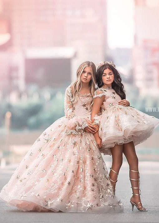 Golden Starburst Gown