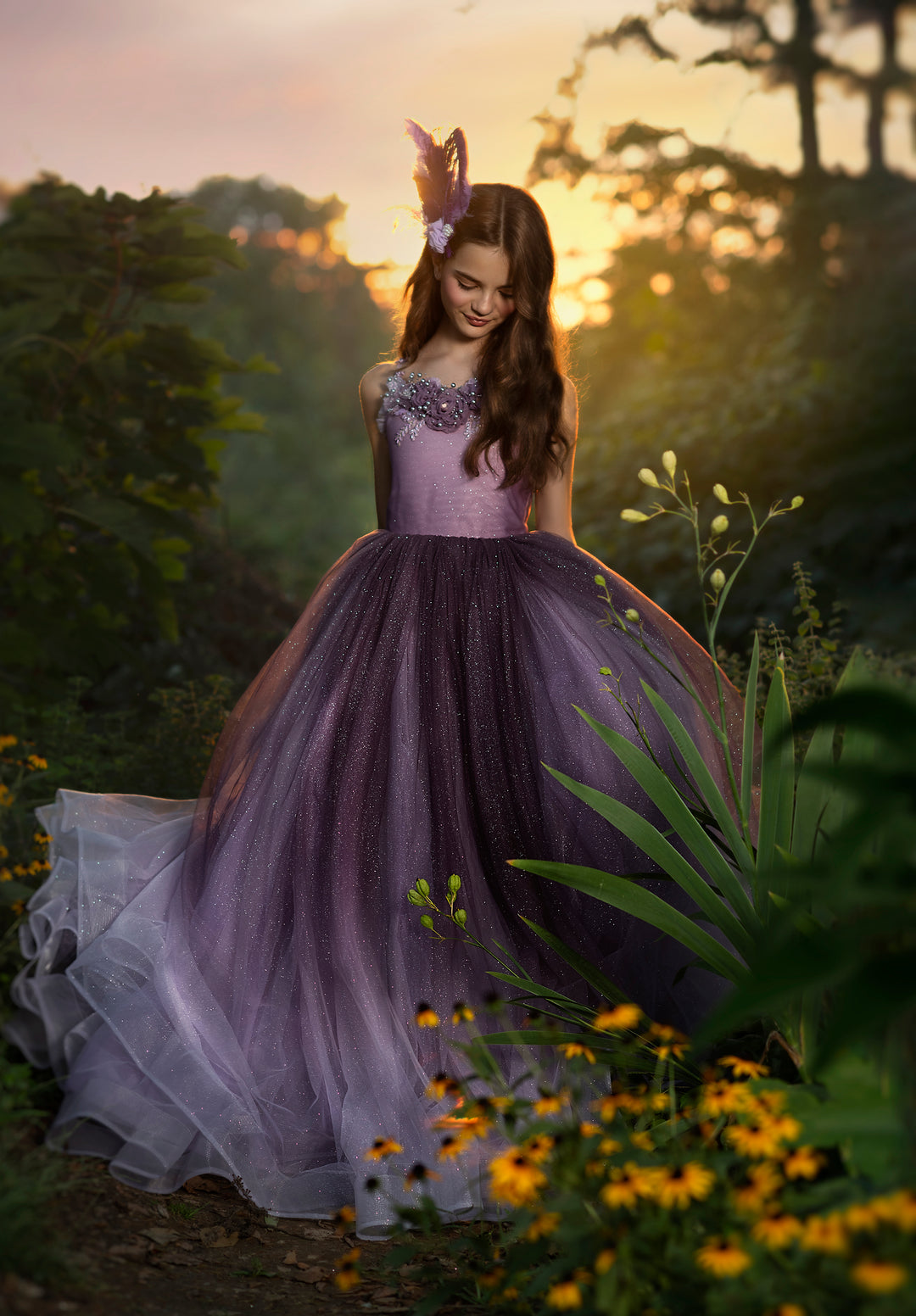 Mauve Shadow Gown