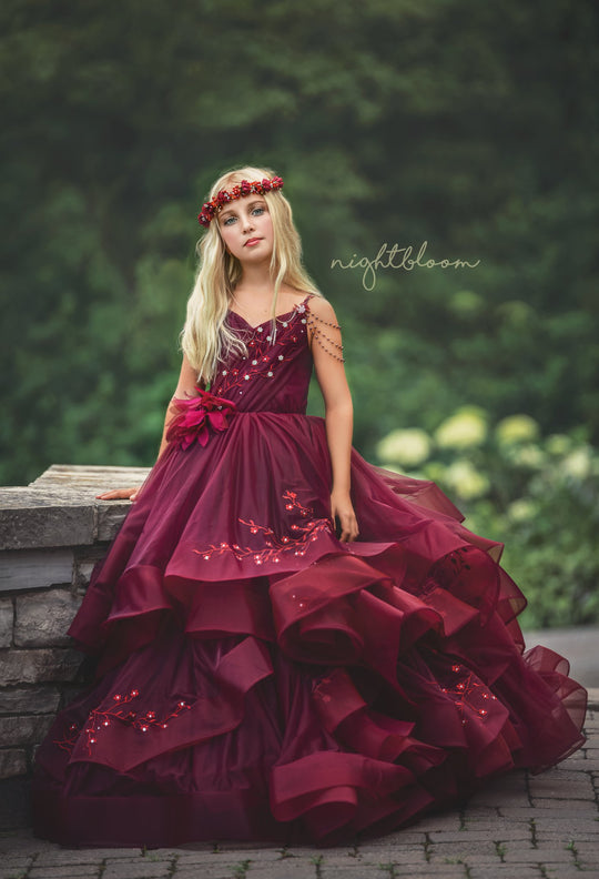 Refined Burgundy Gown