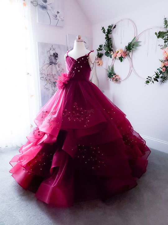 Refined Burgundy Gown