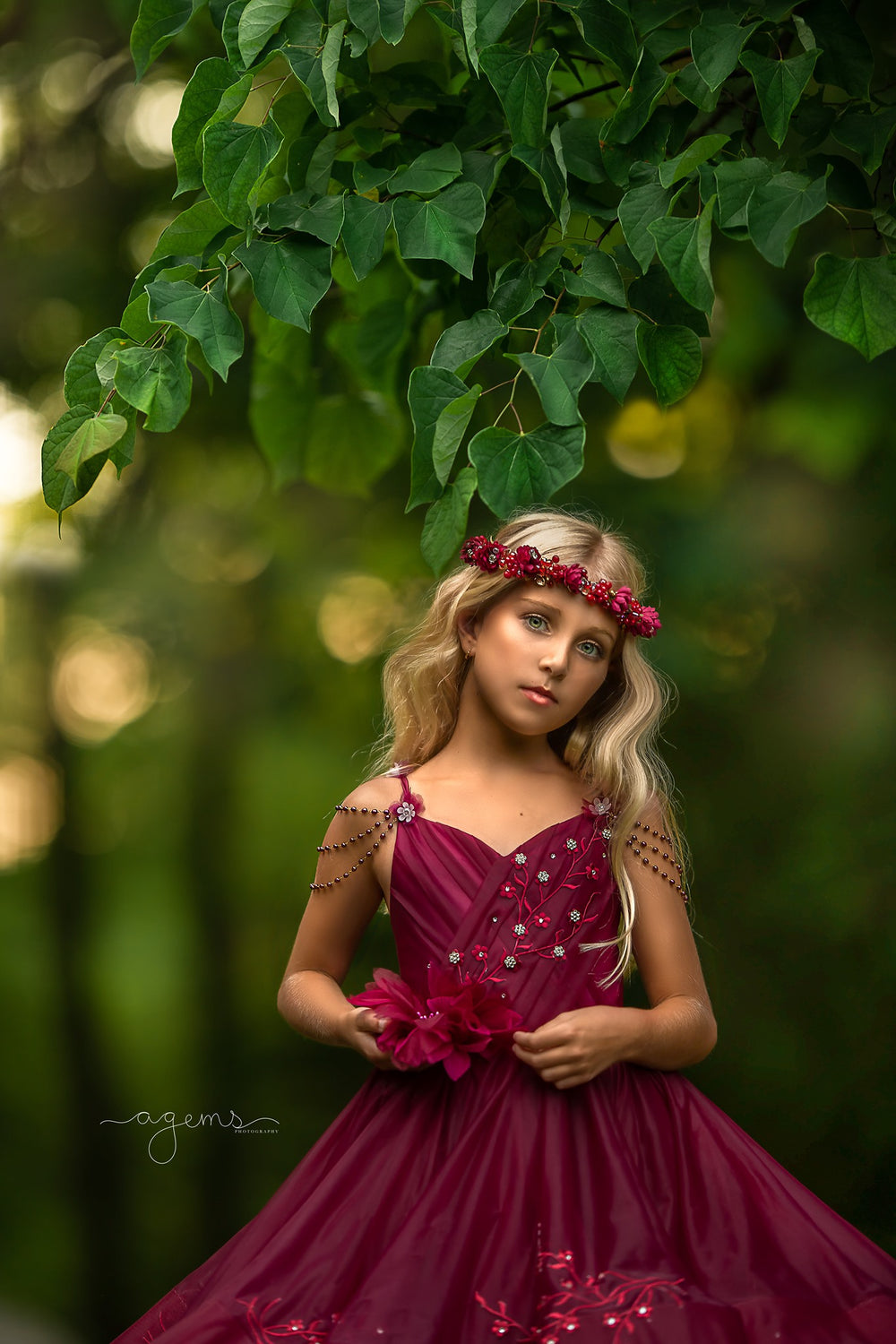 Refined Burgundy Gown