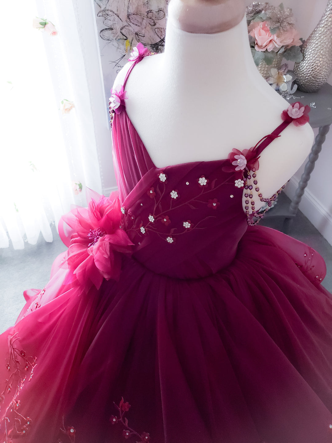 Refined Burgundy Gown