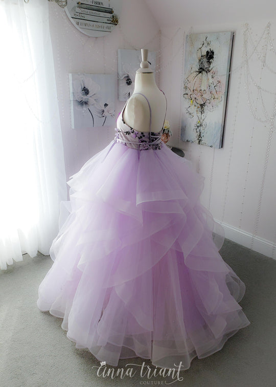 Violet Cascades Gown